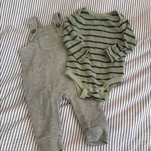Cat & Jack Green and Gray Kids Matching Set